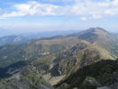 Widok z Chopoka (2024 m) w stron najwyszego szczytu Tatr Ninych - Dziumbiru (2043 m)