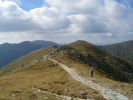 Widok z Chopoka (2024 m) na zachd w stron Chabeneca (1955 m)