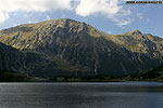 Miedziane (2233 m), Marchwiczna Przecz (2055 m) i Opalony Wierch (2115 m) znad Czarnego Stawu pod Rysami