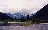 Widok z Ferleiten. Niedaleko std znajduje si najwyszy szczyt Austrii Grossglockner 3798 m n.p.m.